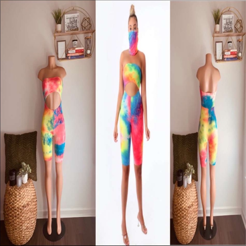 The Dye Romper w/ Mask